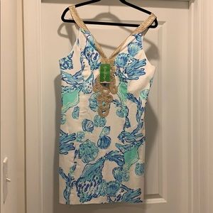 Lilly Pulitzer Barefoot Princess Shift Dress Sz 12